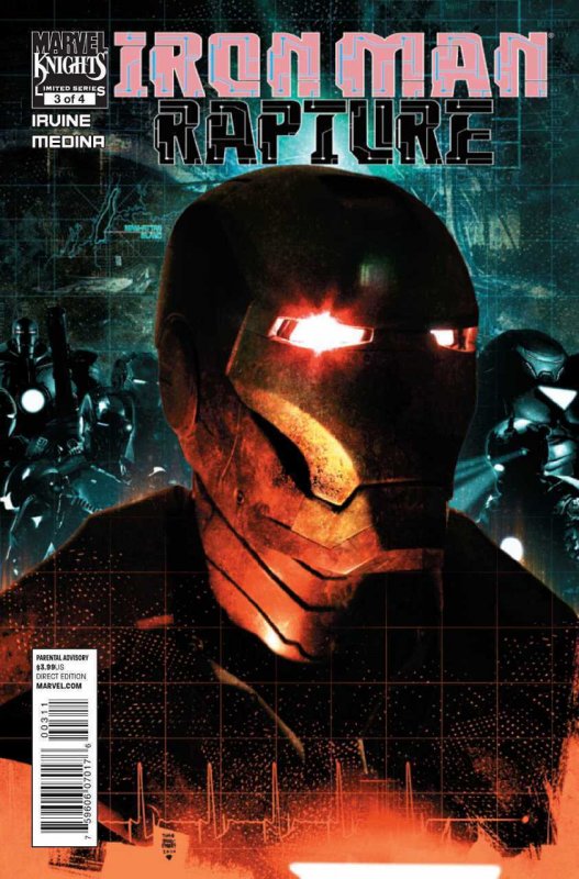 IRON MAN: RAPTURE (2011) #'s 1, 2, 3, 4 COMPLETE VF+ - VF/NM SET MARVEL KNIGHTS