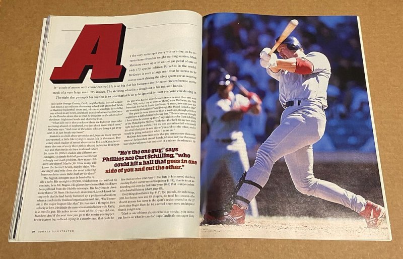 Sports Illustrated ( 8.0 VFN)  Mark McGwire /  March 1998