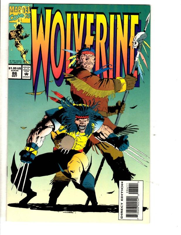 Lot Of 10 Wolverine Marvel Comic Books # 86 87 88 89 90 91 92 93 94 95 X-Men MF8