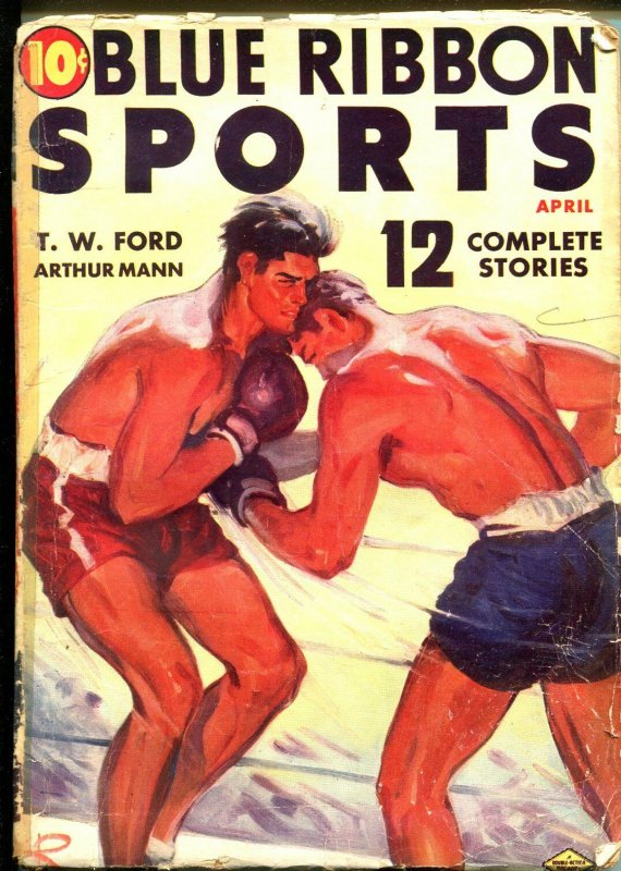 BLUE RIBBON SPORTS 04/1939-DOUBLE ACTION-BOXING-PULP THRILLS-good/vg