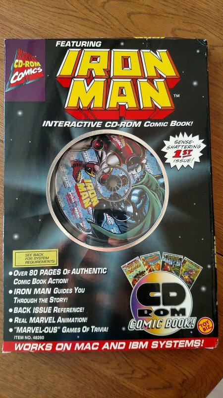 1st Edition Iron Man CD Rom Comic Book by ToyBiz