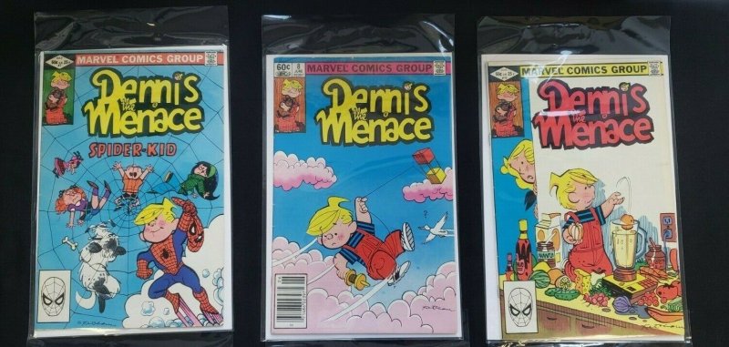 DENNIS THE MENACE 6PC (VG/OB) REAL CAMPY, KITE TIME, SPIDER-KID 1982