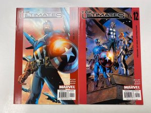 2 Ultimates MARVEL comic books #11 12 97 KM7