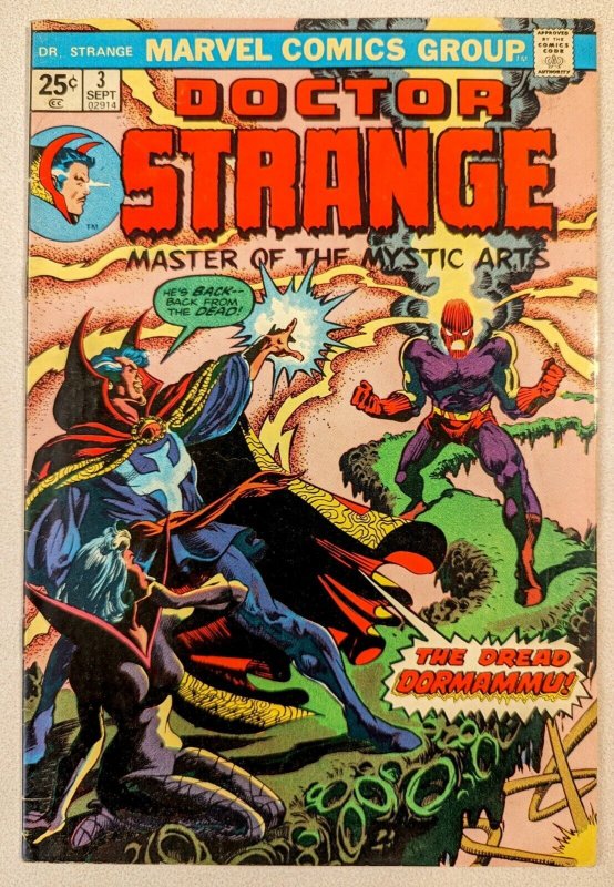 Doctor Strange #3 1974 VF- 7.5 Dormammu And Clea Bronze Age Marvel Comics
