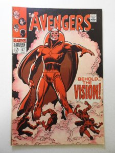 The Avengers #57 (1968) GD/VG Cond cover and 1st 5 wraps detached bottom staple