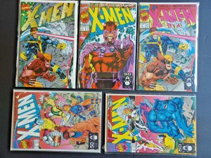 X-Men #1 complete set of all 5 Covers A B C D & E - Jim Lee - 1991 - NM