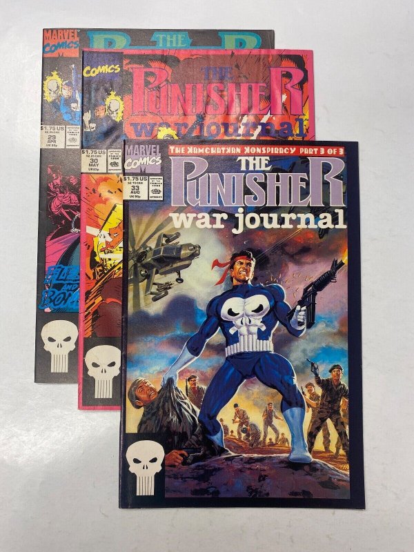 3 Punisher War Journal MARVEL comic books #29 30 33 43 KM15