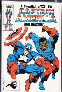 Captain America #334 Direct Edition (1987) Captain America [Key Issue]