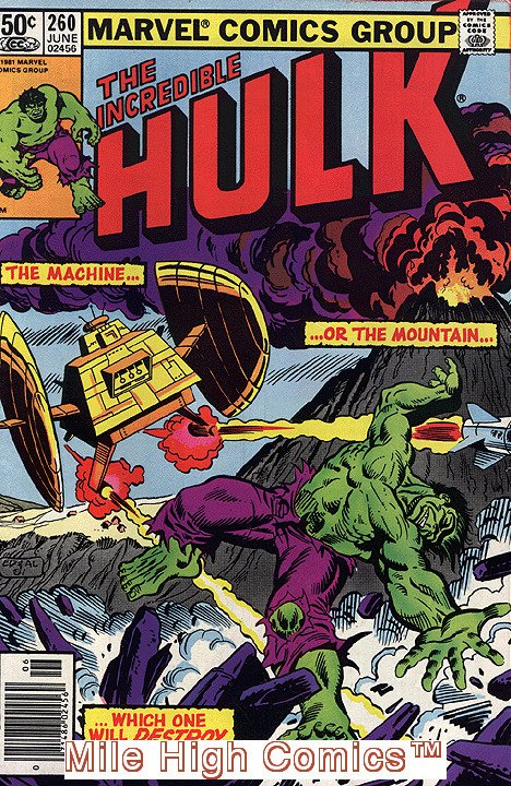 HULK  (1962 Series) (#1-6, #102-474, #600-635)(INCREDIB #260 NEWSSTAND Fair