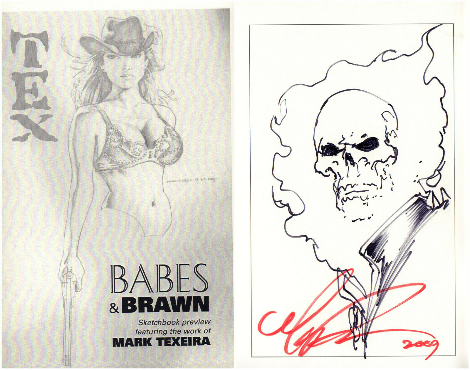 Mark Texeira Original Art For Sale