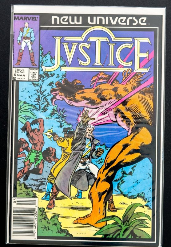 Justice #1,2,3,5,6 (1986) [Lot of 5 bks] - Classic Marvel Series - VF+