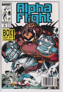 ALPHA FLIGHT #65 NEWSSTAND (Dec 1988) VF+ 8.5 white