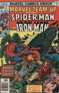 Marvel Team-Up #51 GD ; Marvel | low grade comic Spider-Man Iron Man