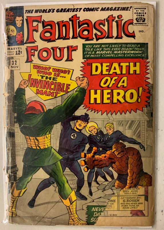 Fantastic Four #32 Marvel 1st Series (1.5 F/GD) (1964)