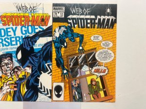 2 Web Of Spiderman Marvel Comic Books # 12 13 Avengers Defenders Thor 71 SM10