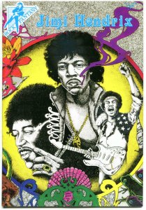 JIMI HENDRIX, NM-, Rock Fantasy Comic, 1990, 1st, James Harmon, Music icon