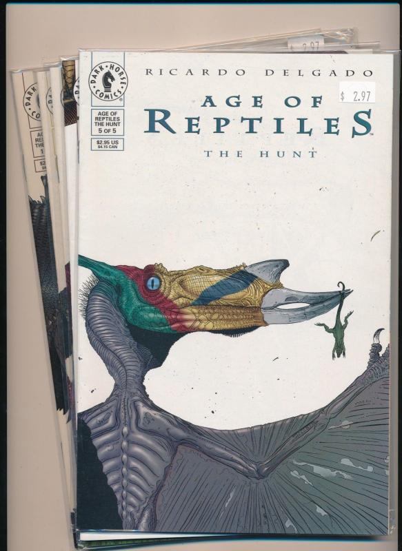 Dark Horse Comics COMPLETE SET-AGE OF REPTILES The Hunt #1-5 VF/NM (PF243)