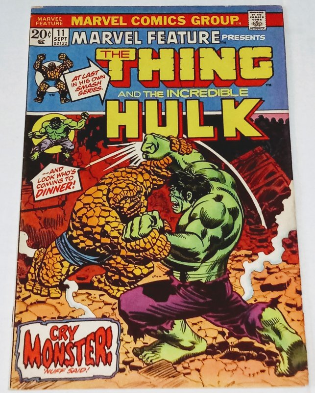 MARVEL FEATURE #11 (6.5) THING vs THE HULK ID#21Q