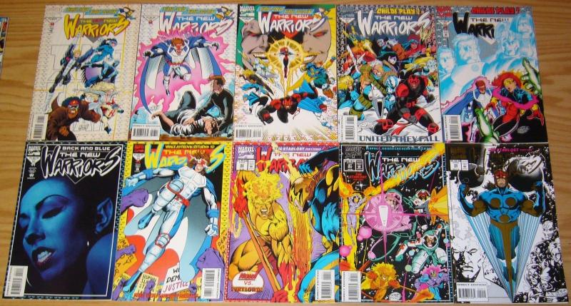 New Warriors #1-75 VF/NM complete series + annual 1-4 + ashcan - mark bagley set