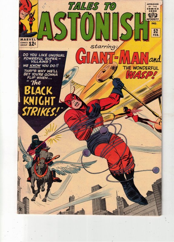 Tales to Astonish #52 (1964) FN/VF Origin 1st appearance Black Knight Boca CERT!