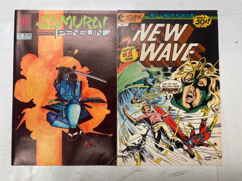 5 SLAVE LABOR comic books Samurai Penguin New Wave Nexus Samurai 52 KM38