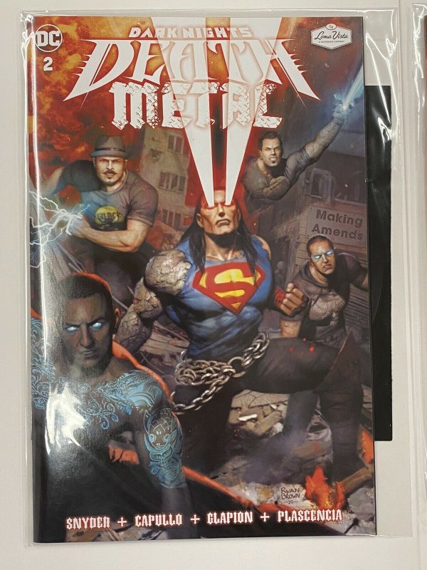 Dark Nights Death Metal #2 & #3 Grey Daze Denzel Curry Soundtrack Flexi-Disc SET