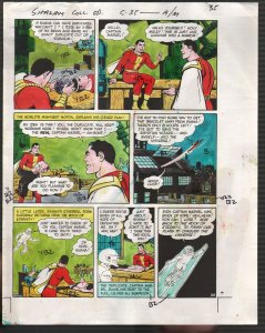 Hand Painted Color Guide-Capt Marvel-Shazam-C35-1975-DC-page 35-VG/FN