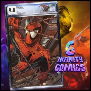 SPIDER-MAN #1 CGC 9.8 ? VIRGIN PANINI MEXICO FOIL CUSTOM SPIDER-MAN LABEL