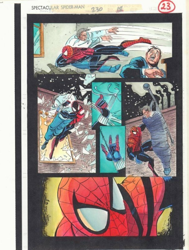 Spectacular Spider-Man #230 p.23 Color Guide Art - Ben Reilly by John Kalisz 