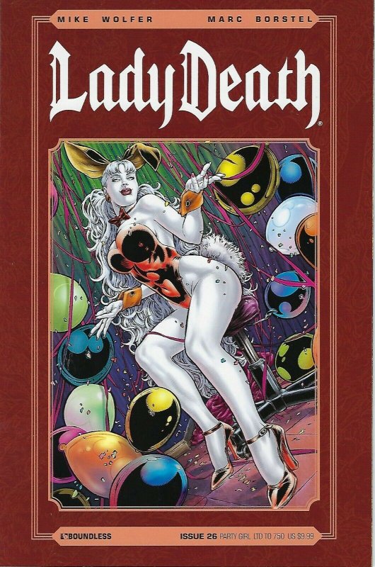 Lady Death # 26 LTD to 750 Juan Jose RYP Party Girl Variant Cover !!!   NM