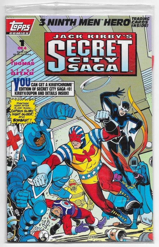 Jack Kirby's Secret City Saga #1 Sealed with Trading Cards (1993) ITC275