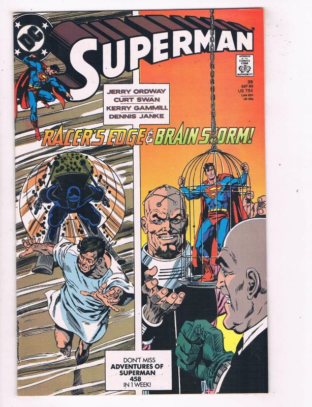 Superman (1987 2nd Series) #35 DC Comic Book Brainiac Lex Luthor HH3