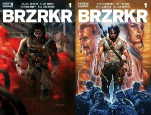 BRZRKR (BERZERKER) #1 Grampá & Brooks A & B SET NM Netflix Reeves Variant 