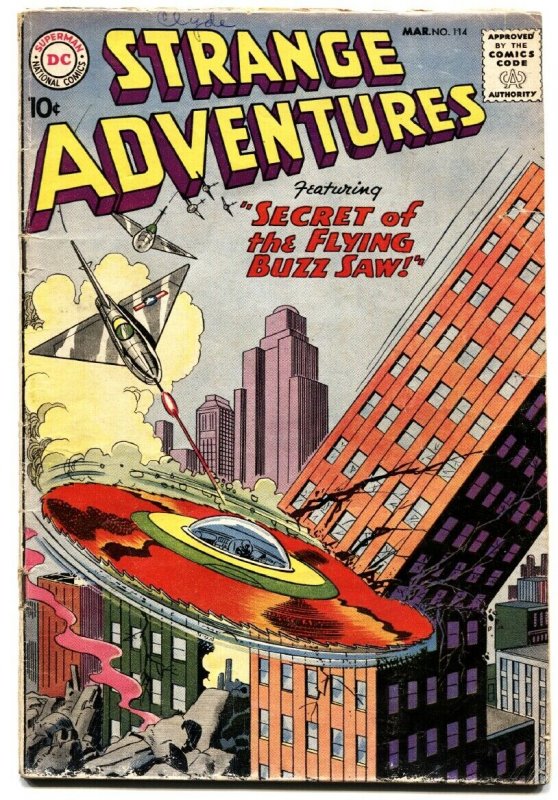 Strange Adventures #114 1960-DC-flying saucer cover-VG comic book