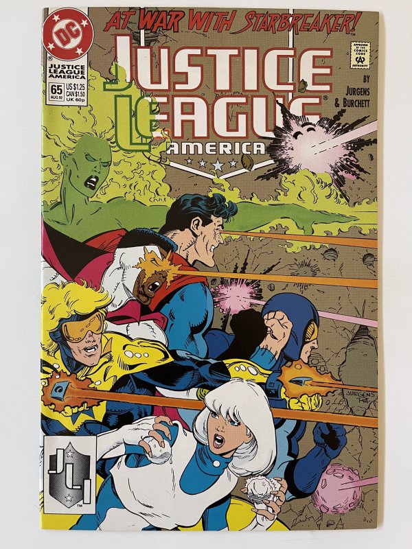 Justice League America #65 - NM+  (1992)