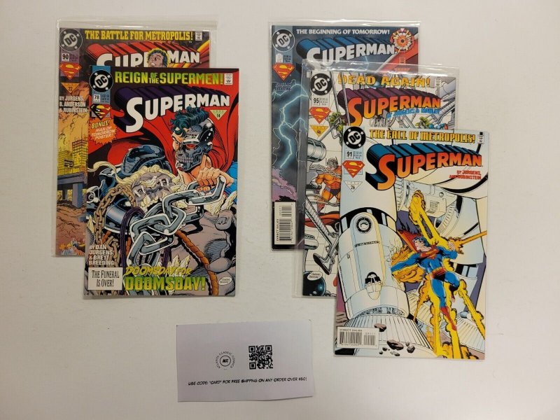 5 Superman DC Comic Books #0 78 90 91 95 51 TJ18