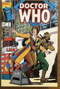Doctor Who #4 Marvel Comics 1985 Copper Age, Color Boarded VF/NM