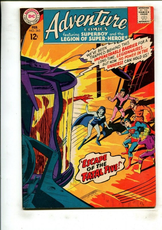 ADVENTURE COMICS #365 (6.5) NEAL ADAMS!! 1968