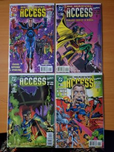 DC / Marvel: All Access 1-4 Complete Set Run! ~ NEAR MINT NM ~ 1996 DC Comics