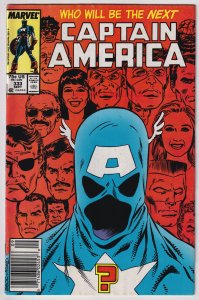Captain America #333 (1987) Captain America [Key Issue] NEWSSTAND
