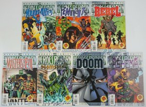 Heroes Reborn set of (7) VF/NM doctor doom - masters of evil - young allies