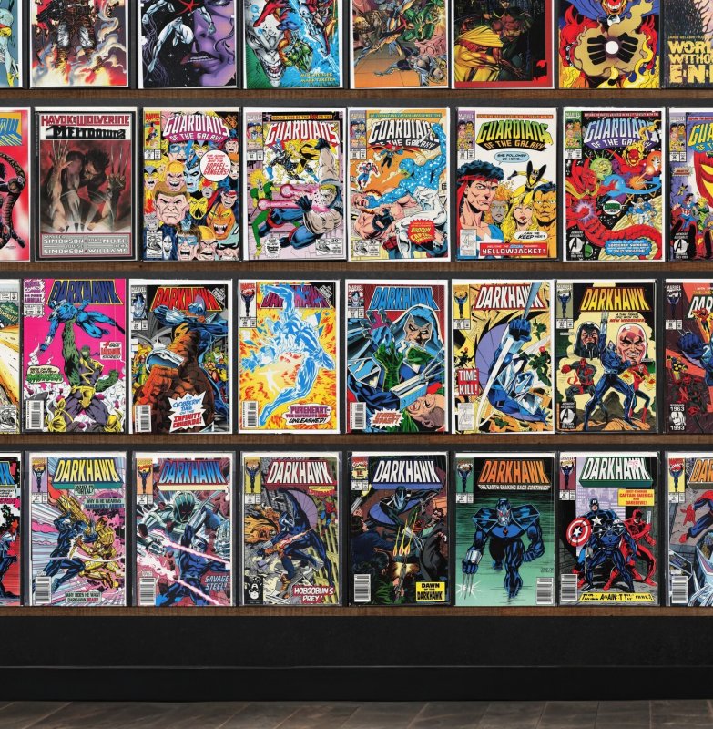 Huge Lot 150+ Comics with Darkhawk, Harbinger, The New Warriors & More!