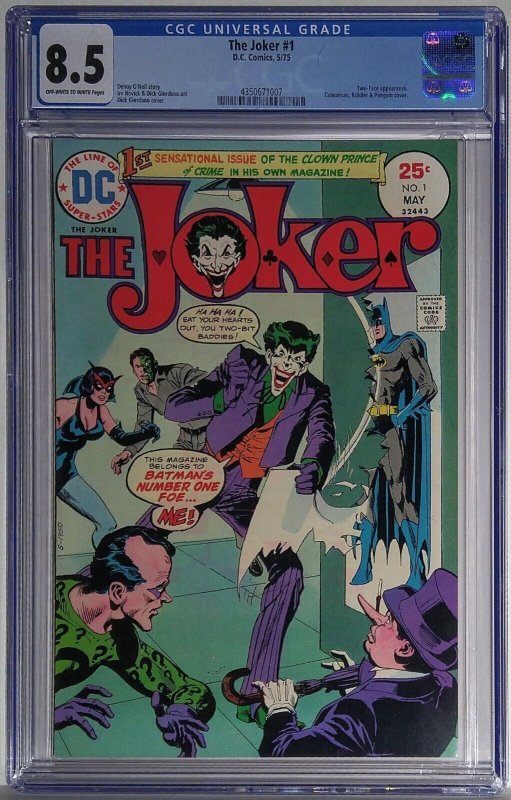 Joker 1 (1975) CGC 8.5 Very Fine+   MUST HAVE KEY ISSUE  FOR COLLECTORS AND FANS