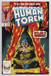 Saga Of The Human Torch #3 Invaders | Hitler (Marvel, 1990) FN 