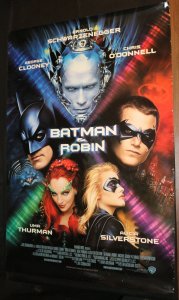 1997 Batman and Robin Movie Poster -Rolled