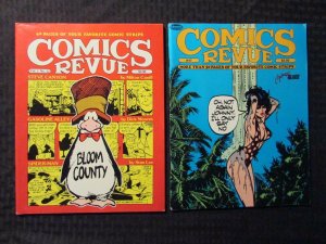 1987 COMICS REVUE Magazine #22 47 FN/FN+ LOT of 2 Spider-Man - Bloom County