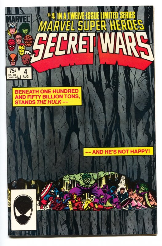 MARVEL SUPER HEROES SECRET WARS #4 Copper age comic book NM-