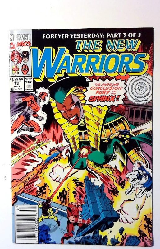 The New Warriors #13 (1991) Marvel Comics Newsstand 1st Print Comic Book