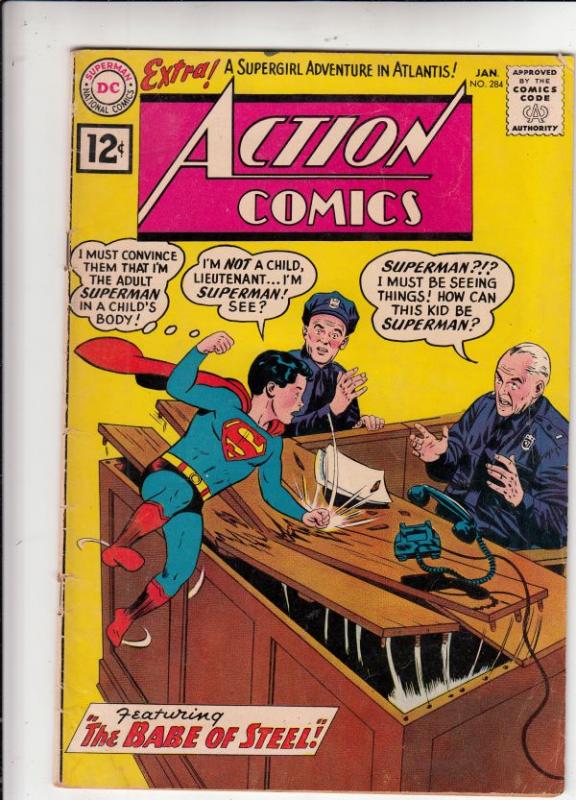 Action Comics #284 (Jan-62) VG+ Affordable-Grade Superman