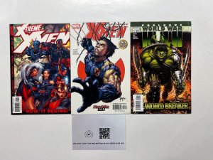 3 Marvel Comics World War Hulk # 1 + X Men # 1 423 Avengers Defenders 96 JS45